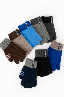 Рукавиці в'язані для хлопчика